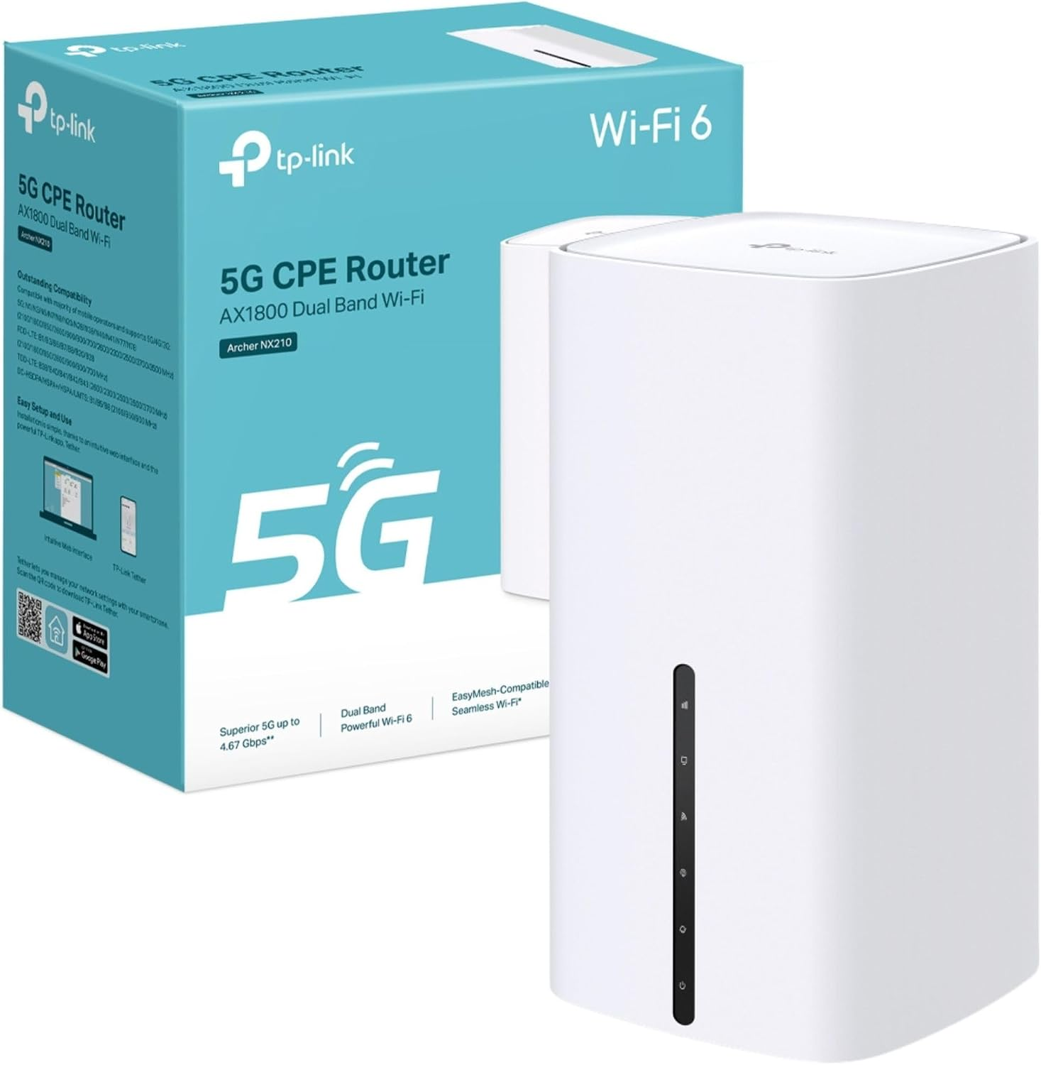 TP-Link Archer NX210 5G CPE router AX1800 dual band Wi-Fi 6